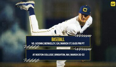 Cal Hosts UConn, Visits Boston College