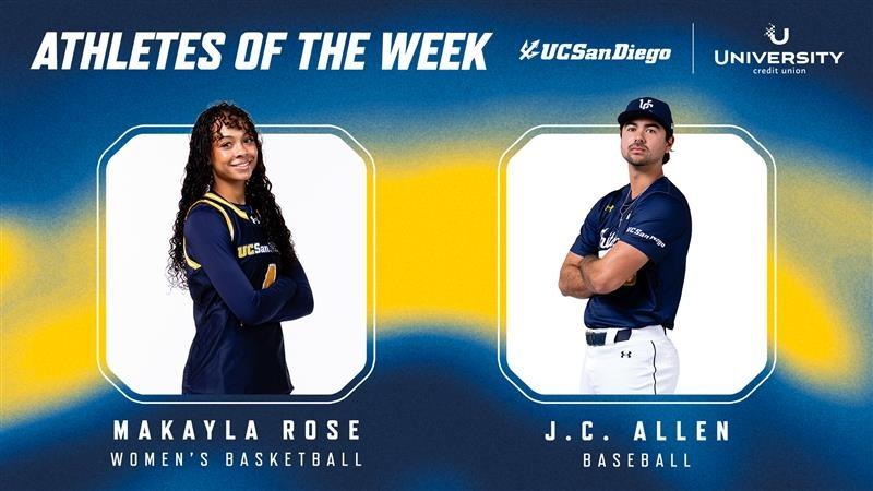 UCU Athletes of the Week are Allen and Rose