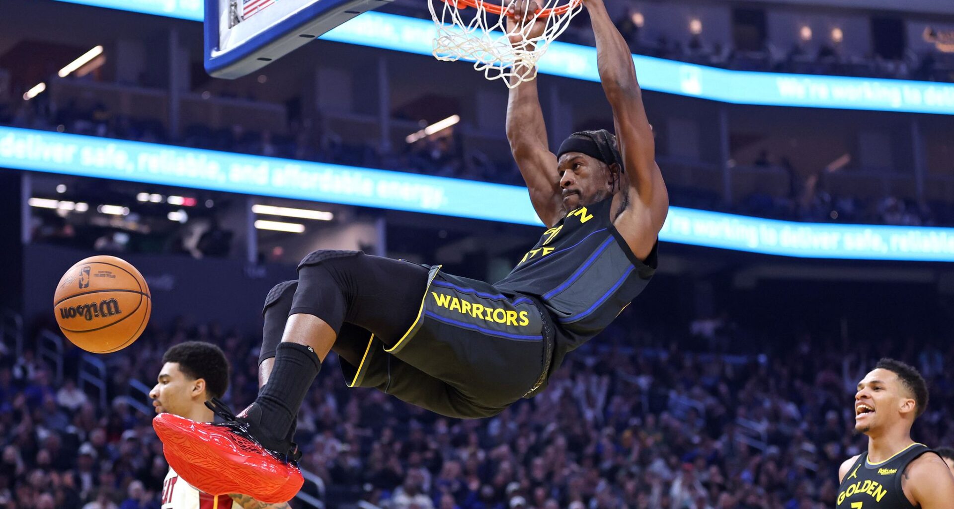 Warriors’ Jimmy Butler joins team in D.C., outlines torn ACL recovery