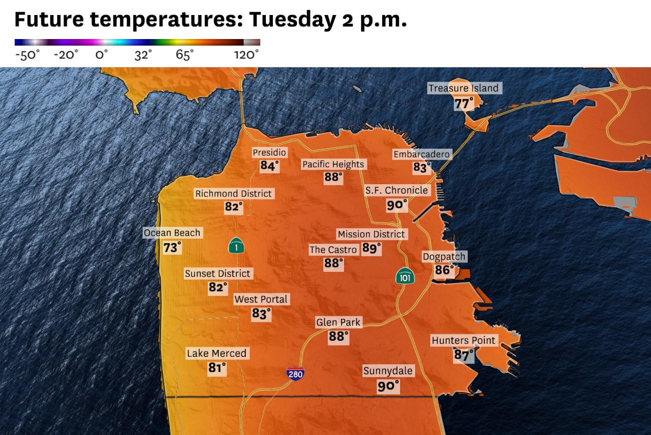 San Francisco could hit 90 degrees for first time ever in March