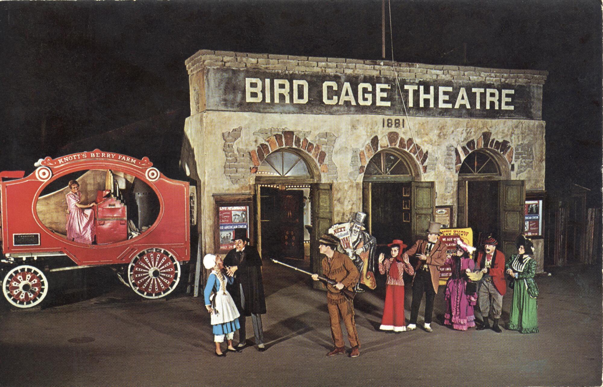 Historic image of Knott's Berry Farm's Bird Cage Theatre.