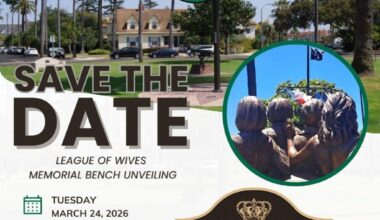 League of Wives Memorial Bench unveiling