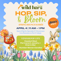 'Hop, Sip, & Bloom' Spring Brunch Party at Wild Hare Bar Garden