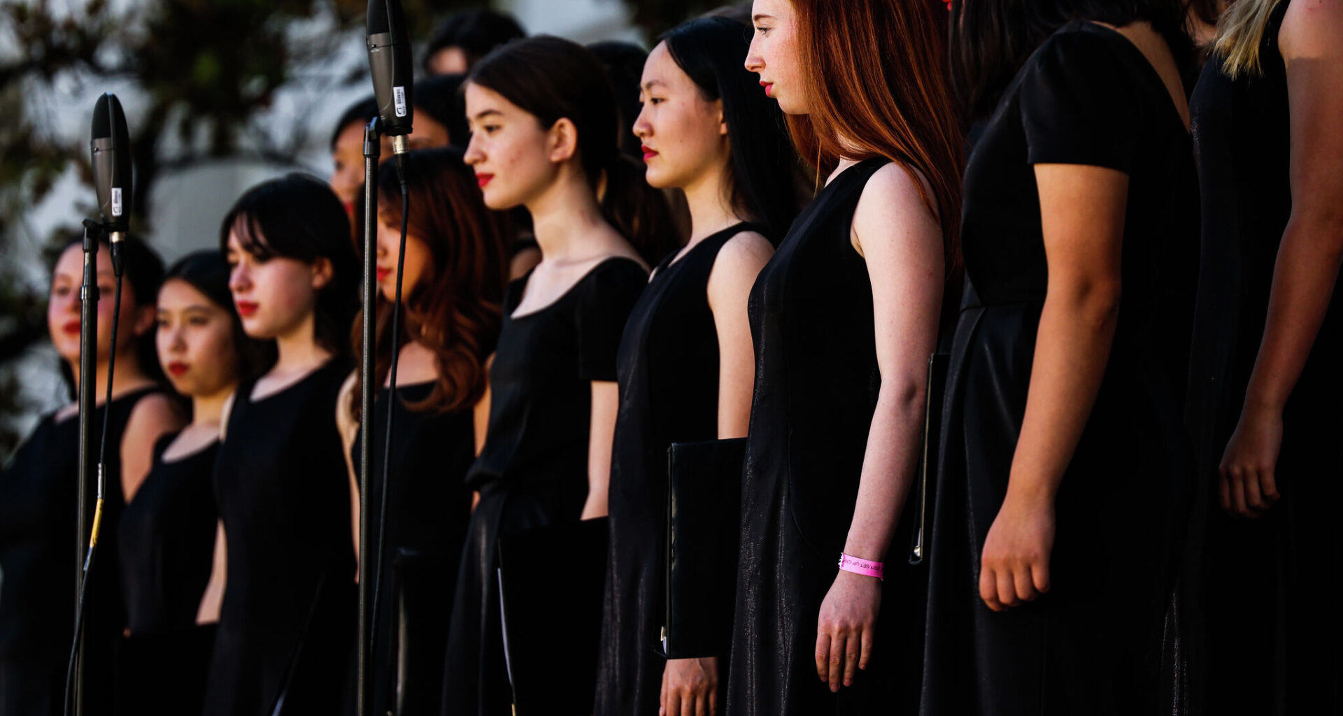 San Francisco Girls’ Chorus sings during memorial for California Senator Dianne Feinstein at City Hall on October 5, 2023. The chorus has named veteran arts administrator Mary Finch as its new executive director, marking a leadership reset.