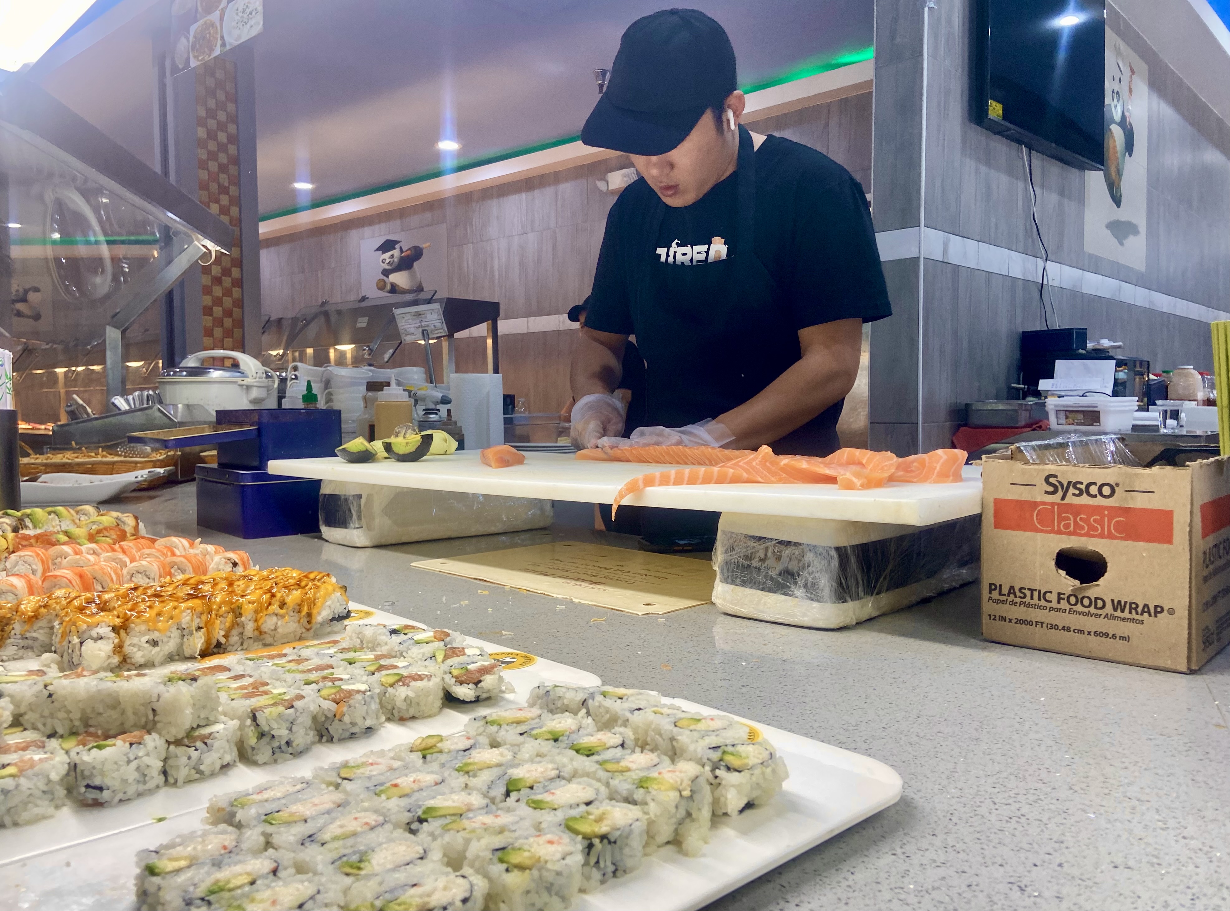 Golden Panda Buffet offers about 150 dishes on the buffet...