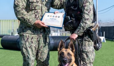 Naval Base San Diego Honors its K-9 Warfighters
