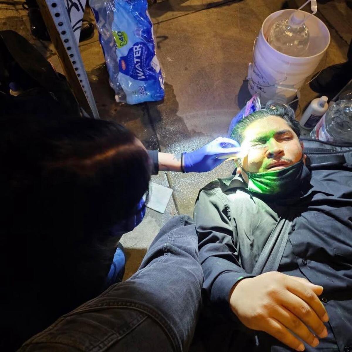 Jesus Javier Islas says he lost sight in his right eye after Los Angeles police allegedly shot him.