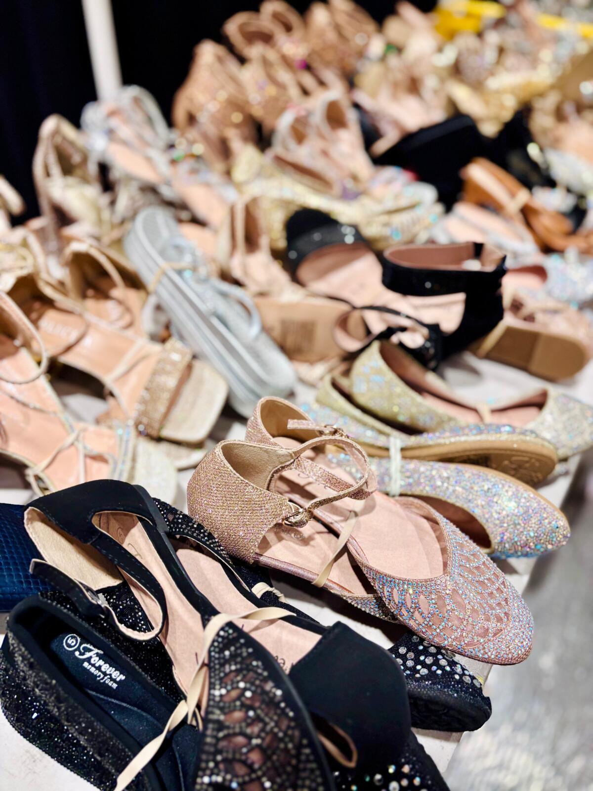 Cinderella’s Closet provides shoes and jewelry to complete the girls' prom looks.