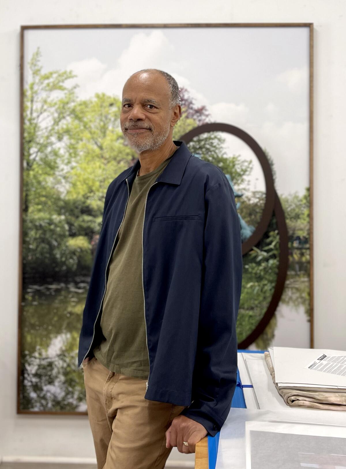 Artist Todd Gray has a show at Perrotin.