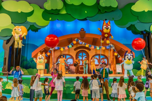 Bluey's Best Day Ever! celebrates the heart and humor of the critically acclaimed animated series in the Fantasyland Theatre in Disneyland park in Anaheim, Calif., beginning March 22, 2026. (Christian Thompson/Disneyland Resort)