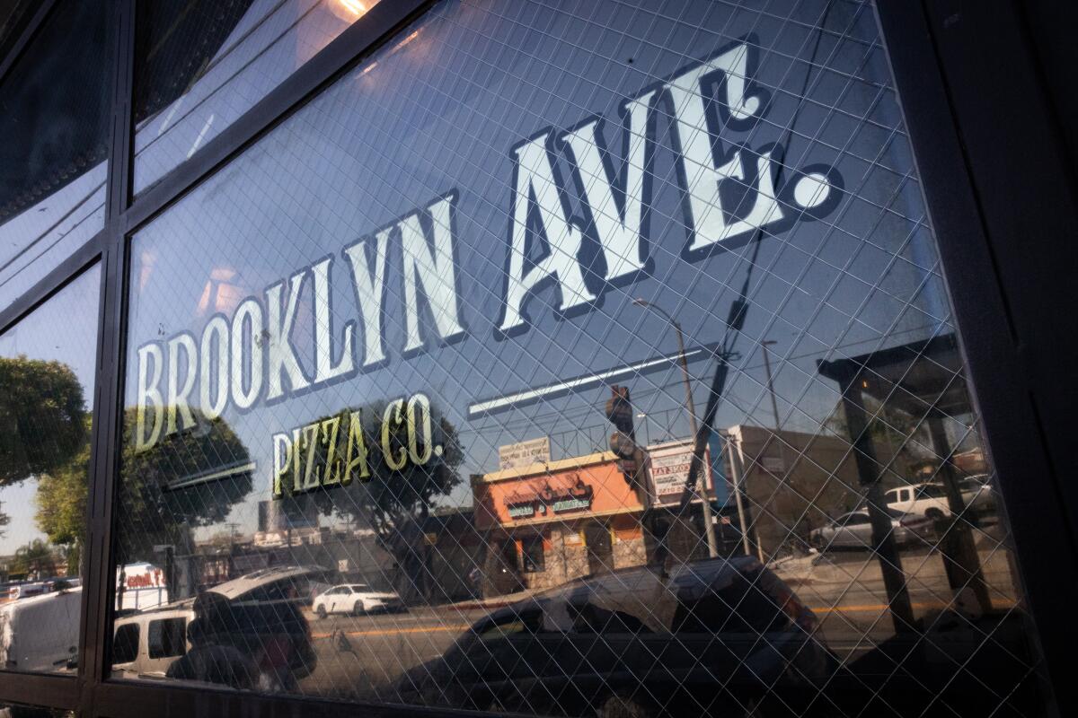 Brooklyn Avenue Pizzeria on Cesar E. Chavez Avenue in Boyle Heights.