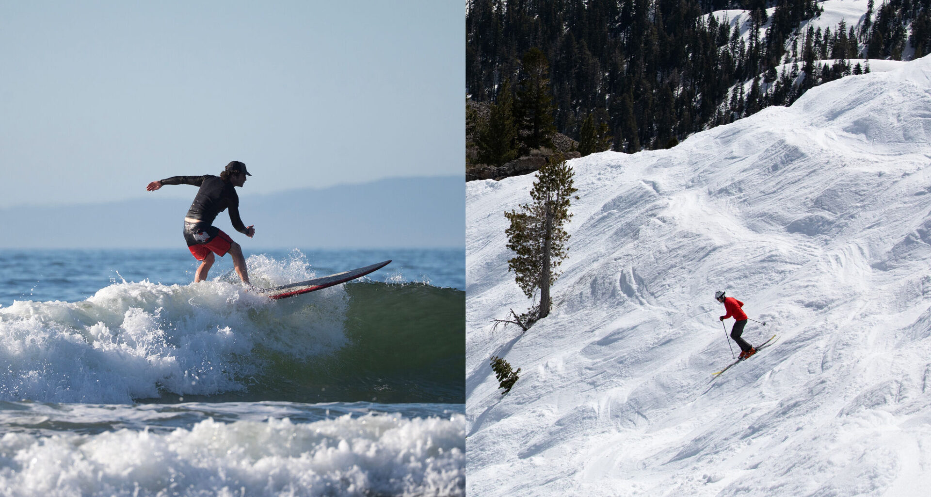 How to ski Tahoe and surf the Pacific in a day
