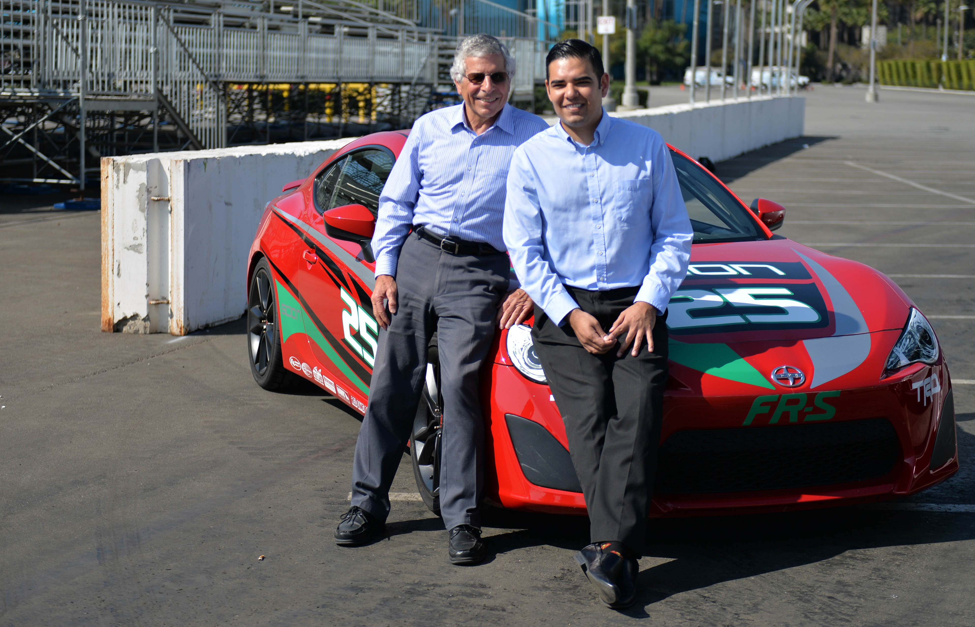 Then-Long Beach Mayor Robert Garcia and Grand Prix Association of...