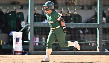 FOUR HOMERS AND SOLID PITCHING LEAD SOFTBALL TO DOUBLEHEADER SWEEP OF SAN DIEGO