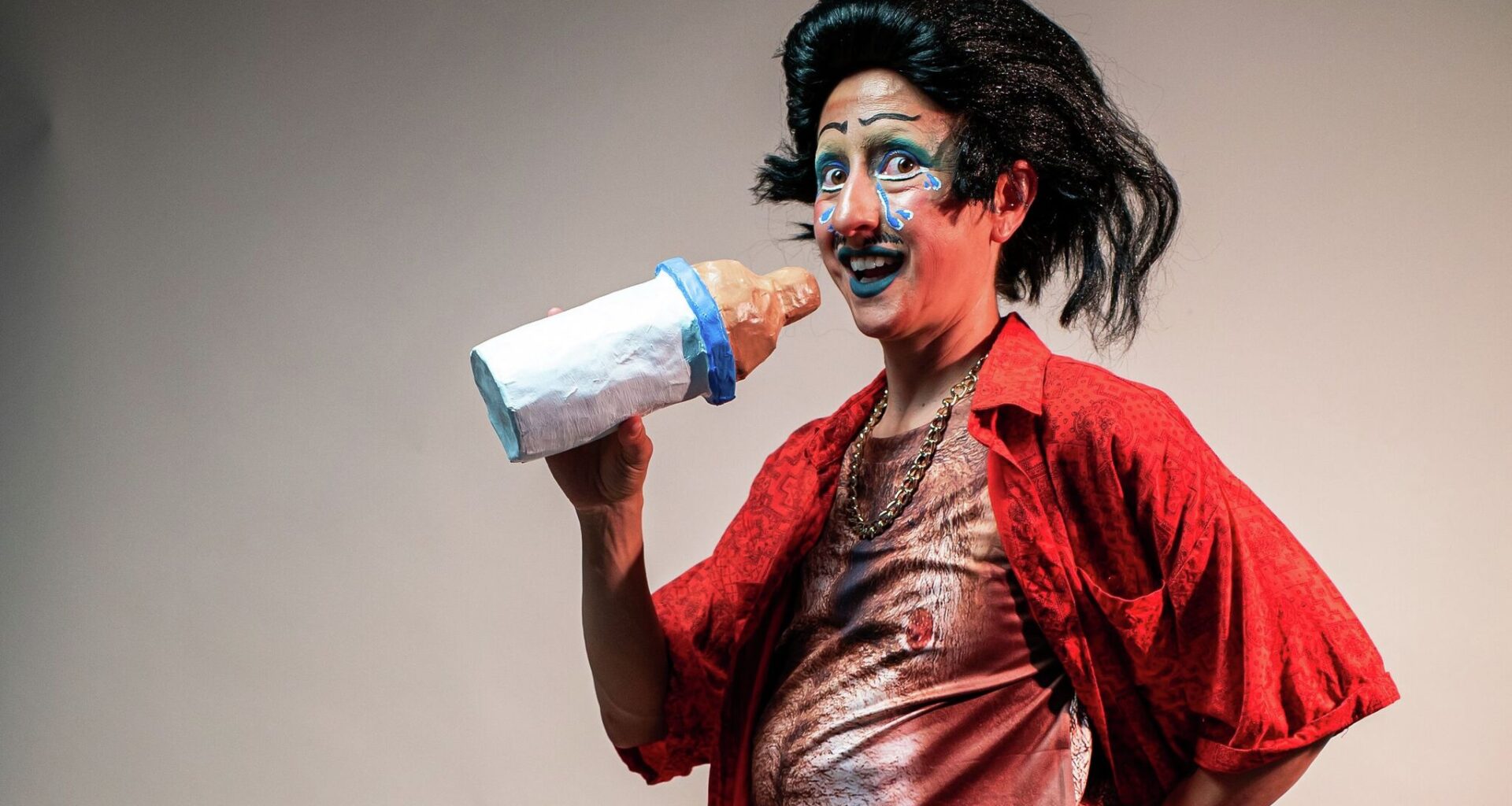 Analisa Raya-Flores in “Señor Babyhead,” which tours to the Church of Clown.