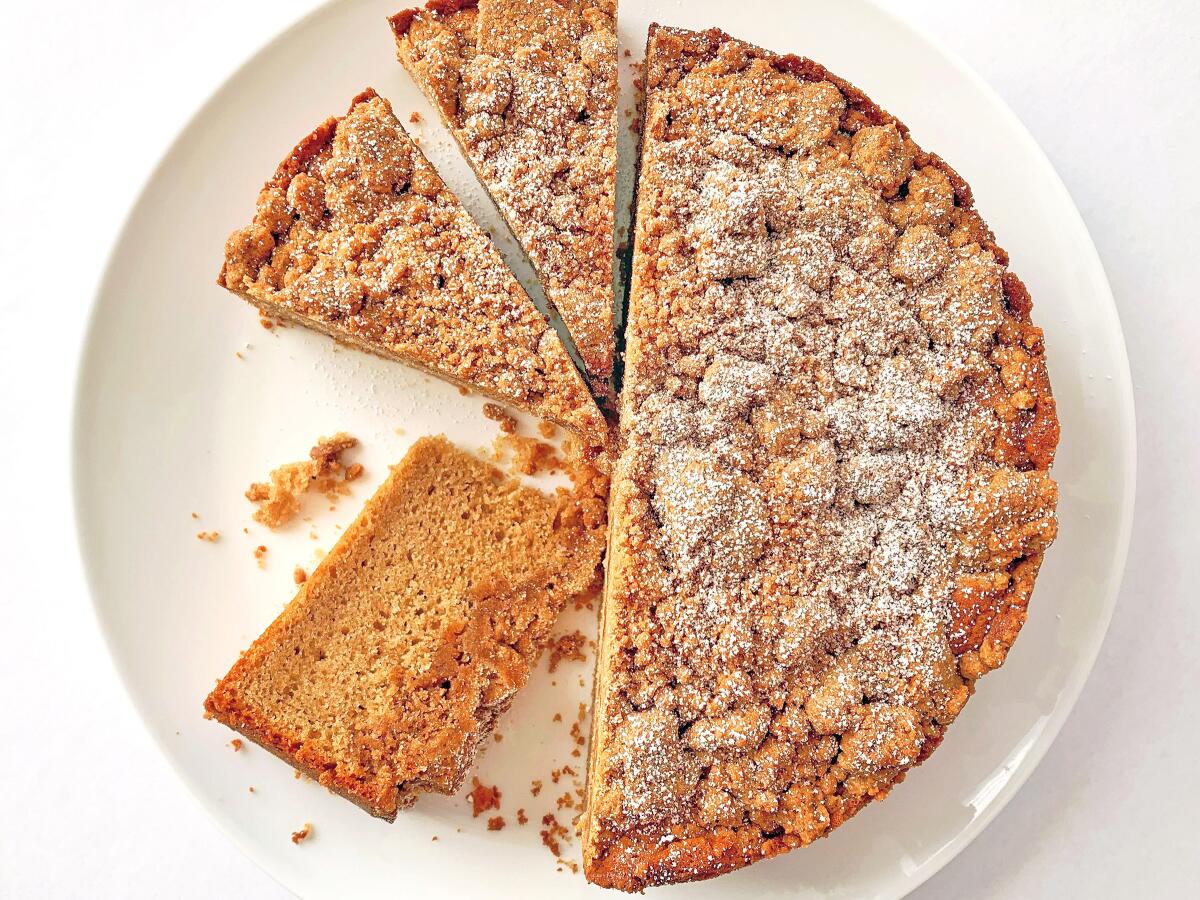Brown butter cinnamon crumb cake