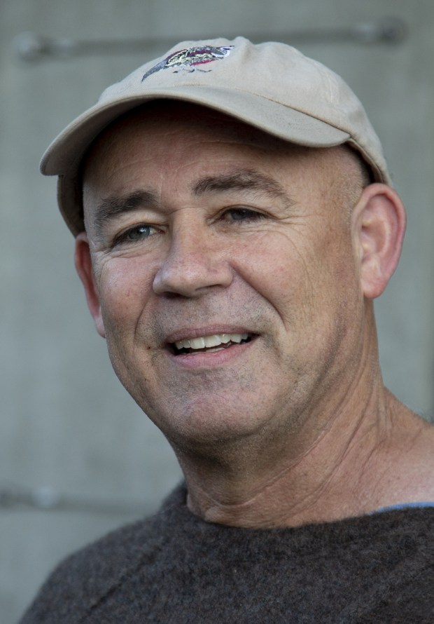 Dan McNevin speaks during a press conference held by the Survivors Network of those Abused by Priests outside the Cathedral of Christ the Light in Oakland, Calif., Tuesday, Dec. 13, 2022. (Karl Mondon/Bay Area News Group)