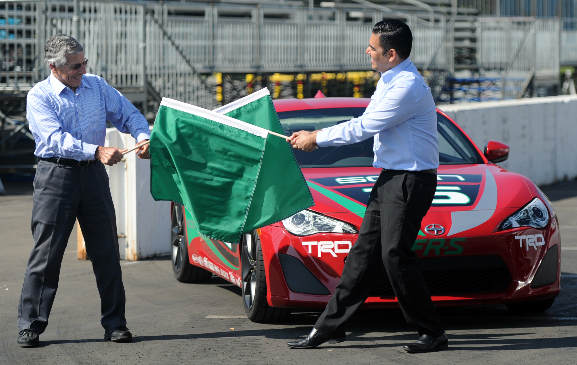 Long Beach Mayor Robert Garcia and Grand Prix Association of...