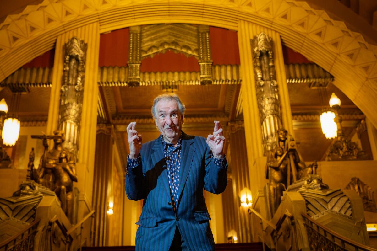 "Monty Python" alum Eric Idle poses for a portrait at the Hollywood Pantages