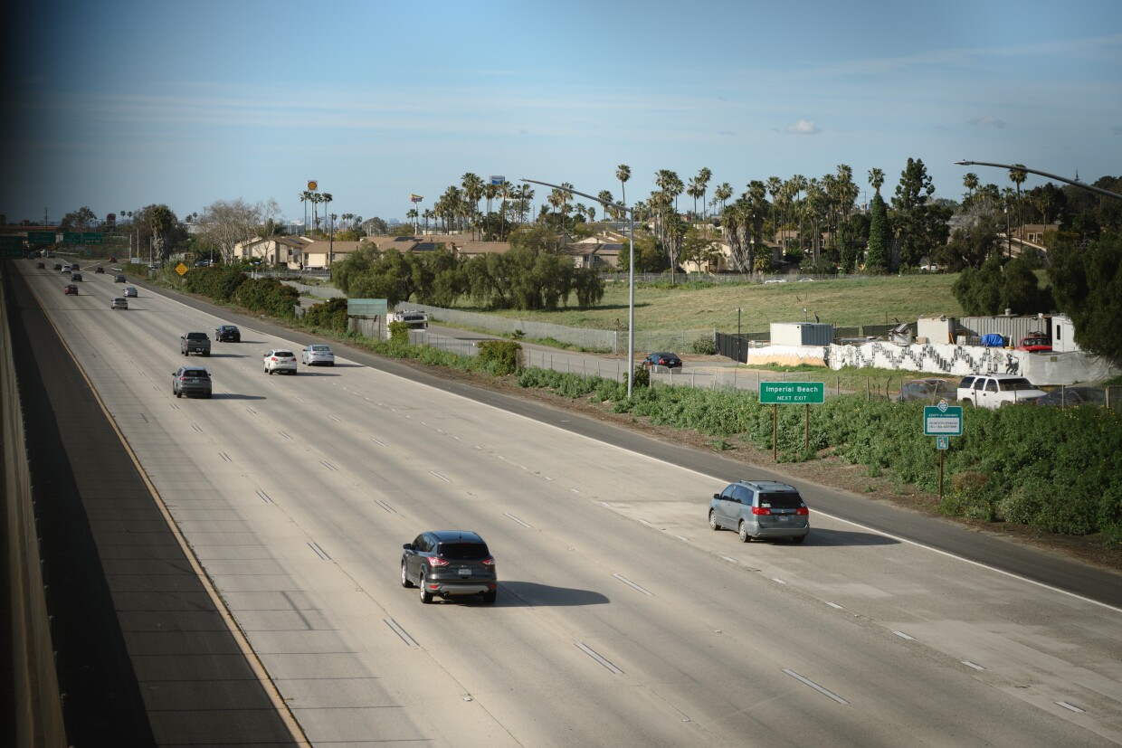 The planned site of Grove Park in the Otay Mesa-Nestor neighborhood of San Diego, California sits empty on Feb. 20, 2025. San Diego lawmakers recently secured funding for the park from California’s 2024 climate bond measure.