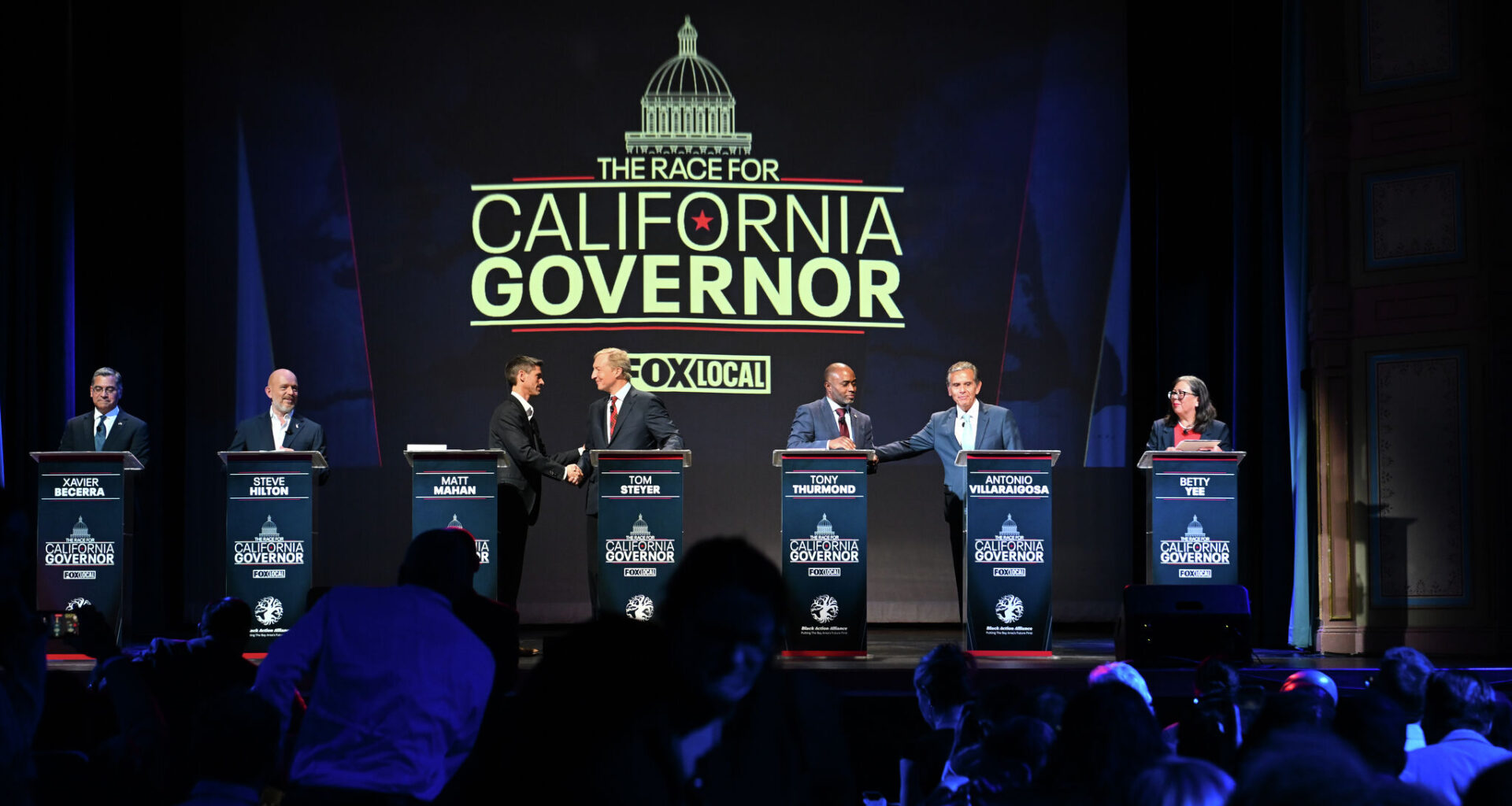 Defiant Democratic candidates in California governors race dig in