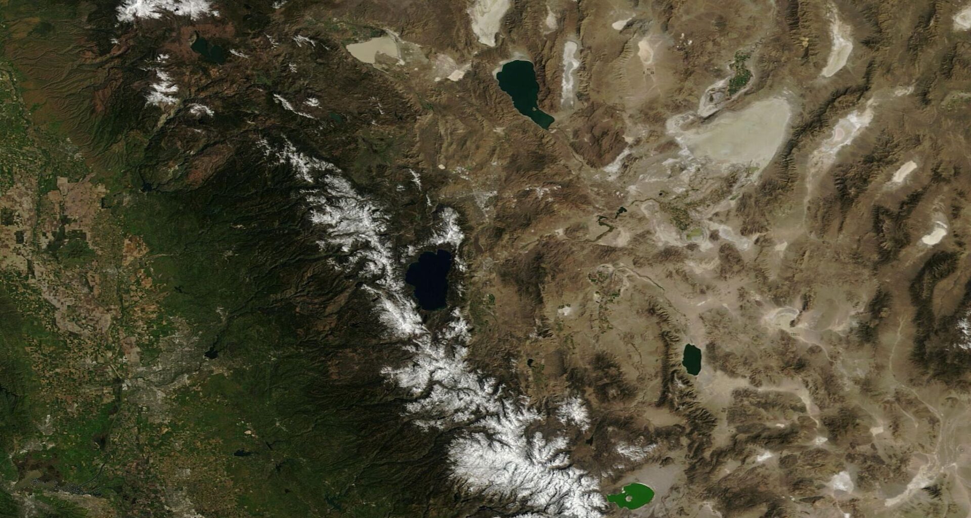 Satellite images show how fast California's snowpack is melting