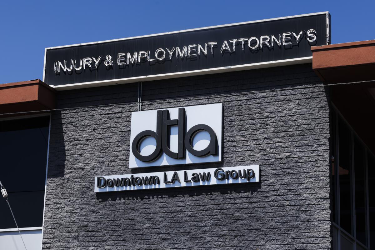 The exterior of Downtown LA Law Group 