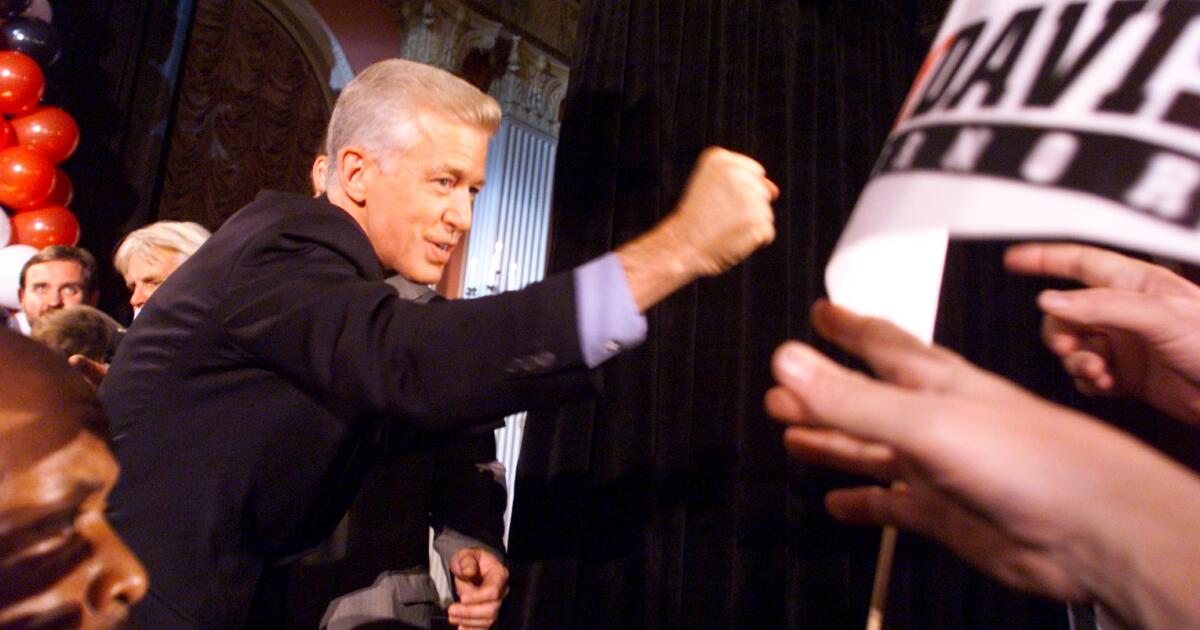 Upset winner Gray Davis on California's last wide-open governor's race