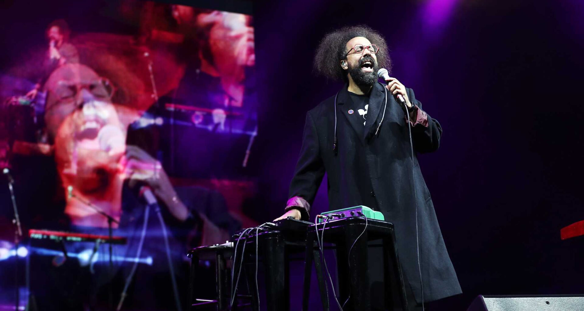 Reggie Watts on the Sutro Stage during the 2021 Outside Lands music festival at Golden Gate Park on Oct. 30, 2021 in San Francisco. The artist returns for the city’s free Downtown First Thursday in April.