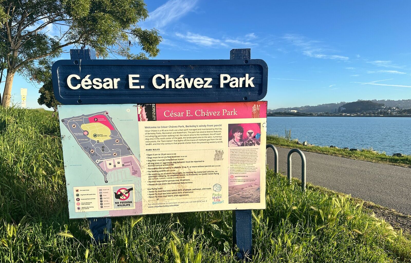Berkeley to rename Cesar Chavez Park, cover signs honoring him