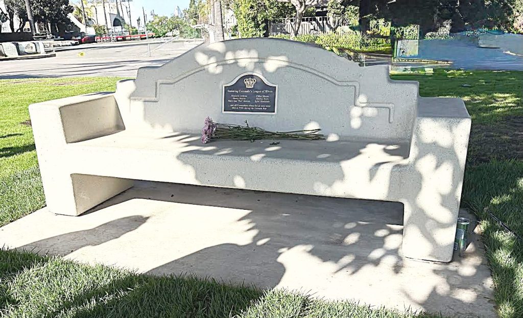 The powerful impact of League of Wives honored at bench dedication