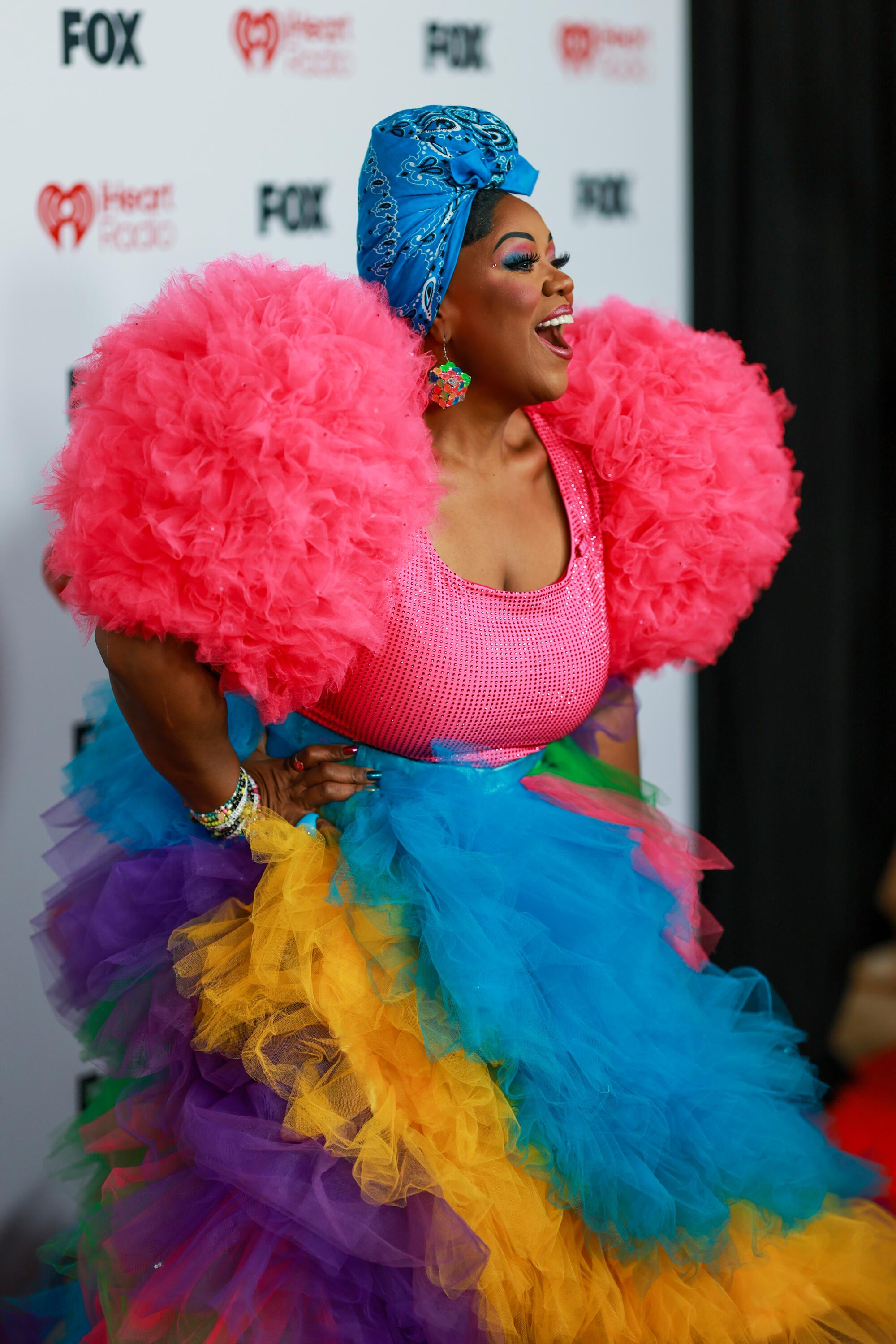 Cheryl Porter on the red carpet for the iHeartRadio Music Awards at the Dolby Theatre in Hollywood.