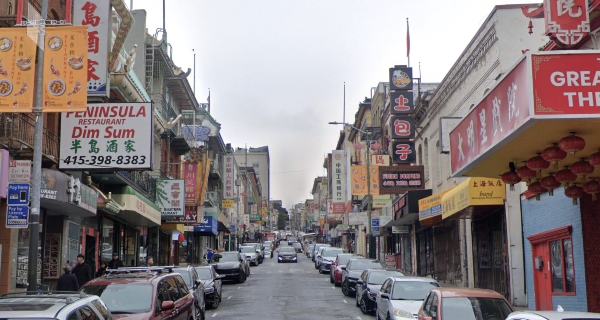 Driver crashes into S.F. Chinatown building, injuring two pedestrians