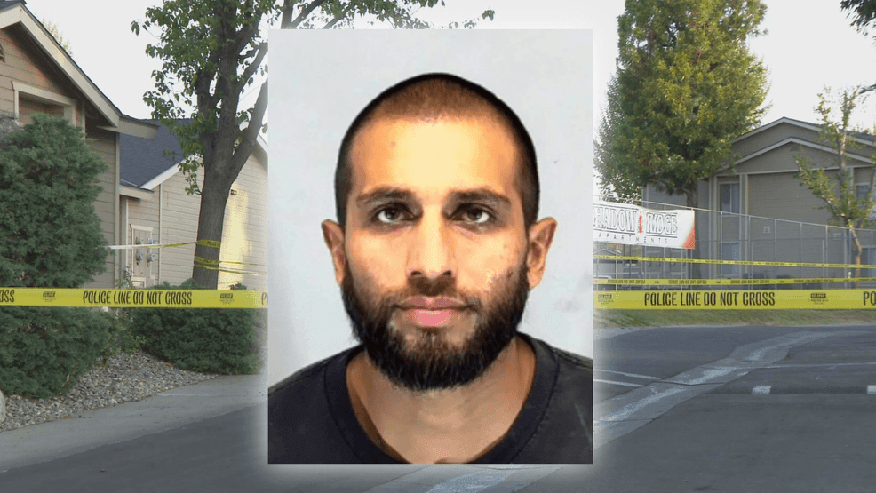 A manhunt is underway for 33-year-old  Victor Farias, who is accused of assaulting and killing a woman on College Avenue late Wednesday night. PHOTO: BPD, KBAK/KBFX