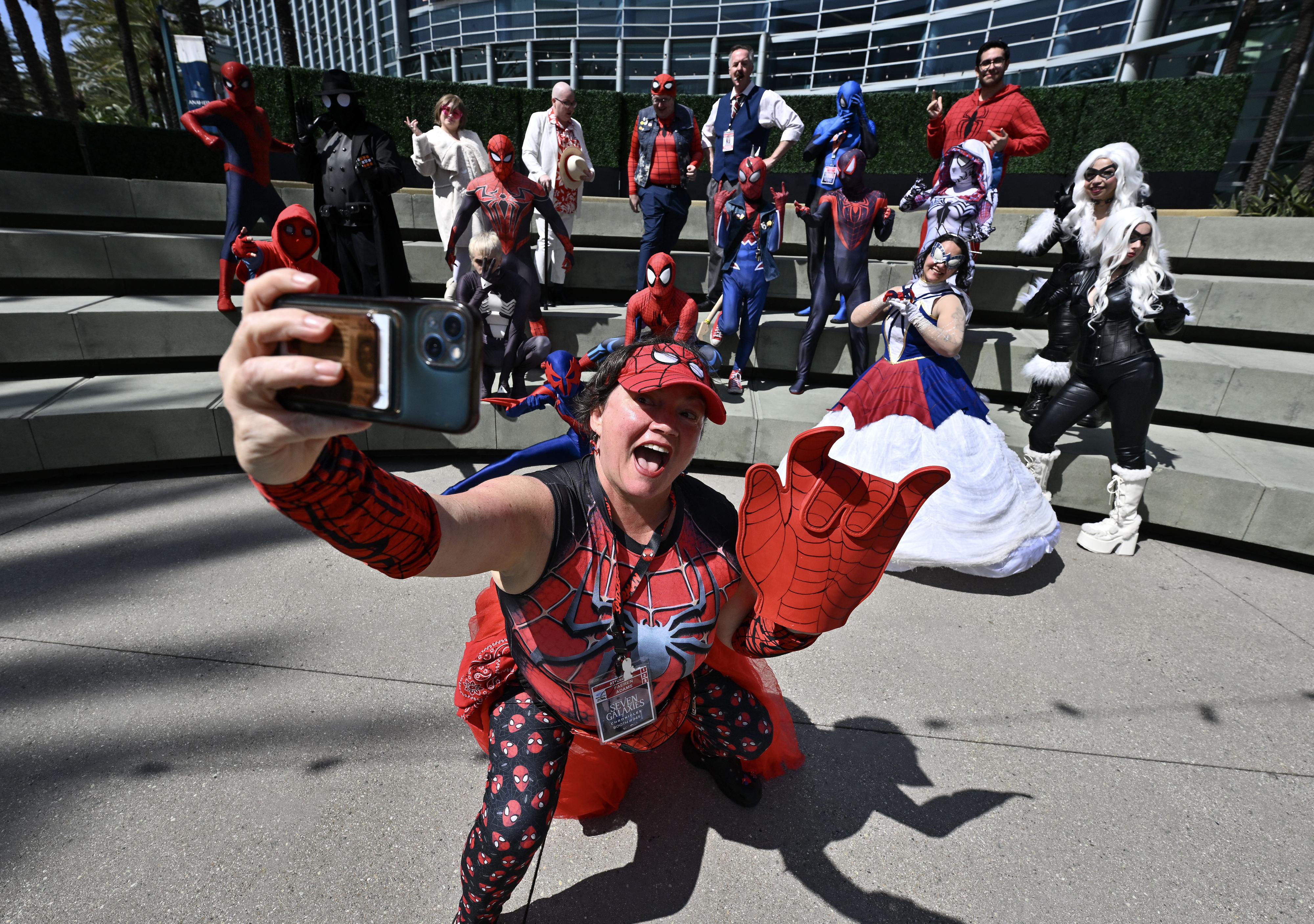 Faeren Adams, dressed as her own character, Mary Ann the...