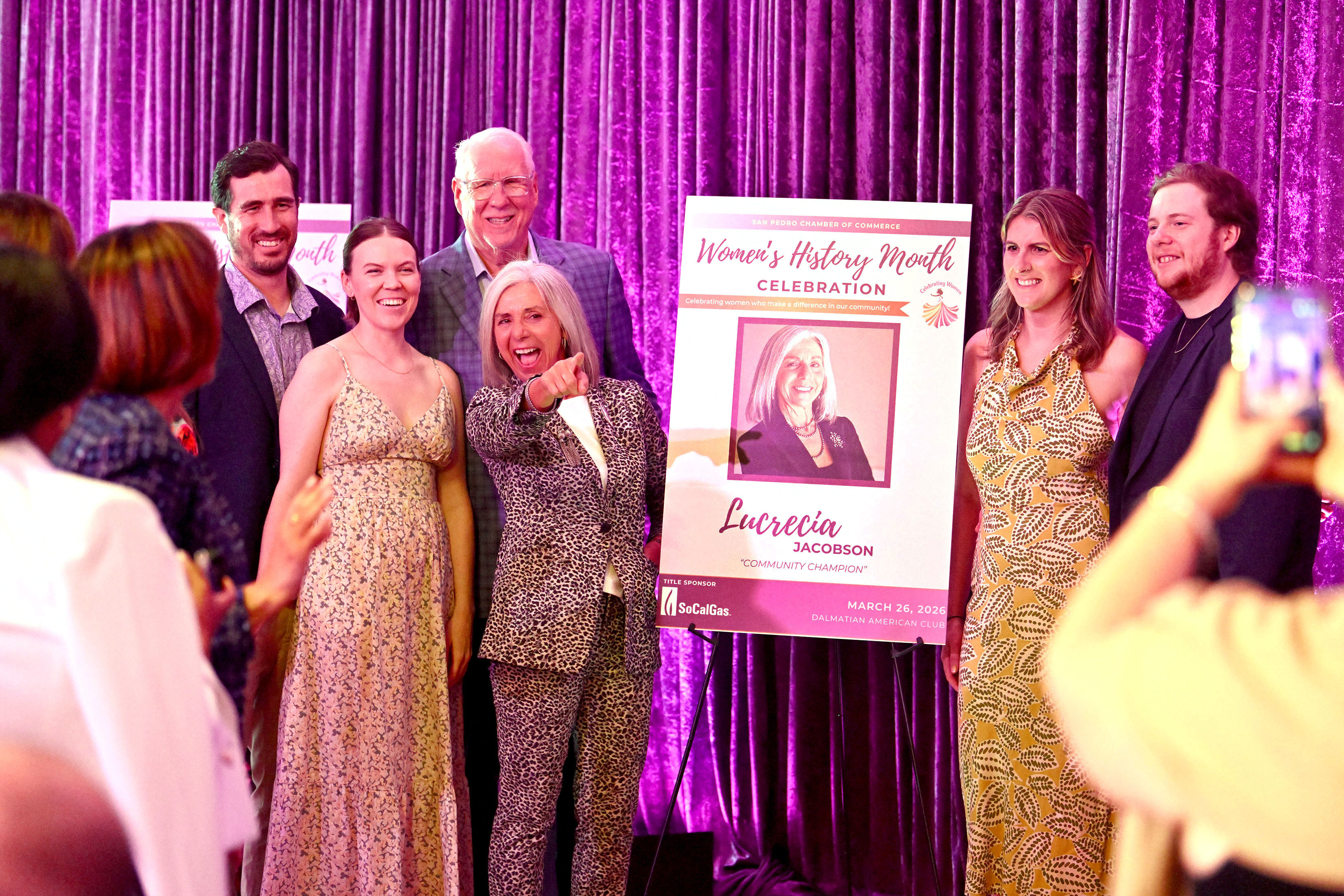 The San Pedro Chamber of Commerce honors Lucrecia Jacobson (and...