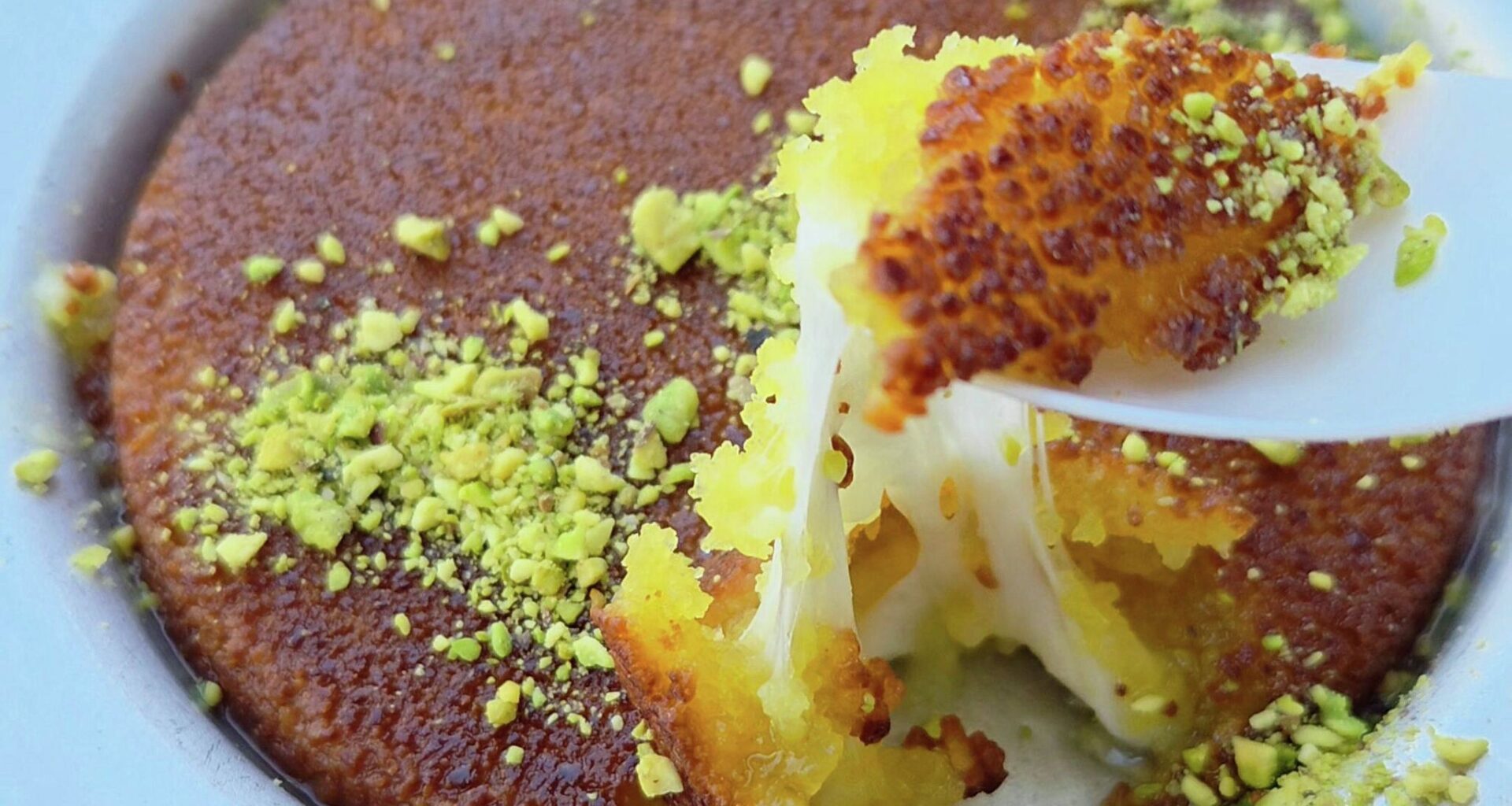 Roast & Toast makes a fantastic Palestinian knafeh dessert