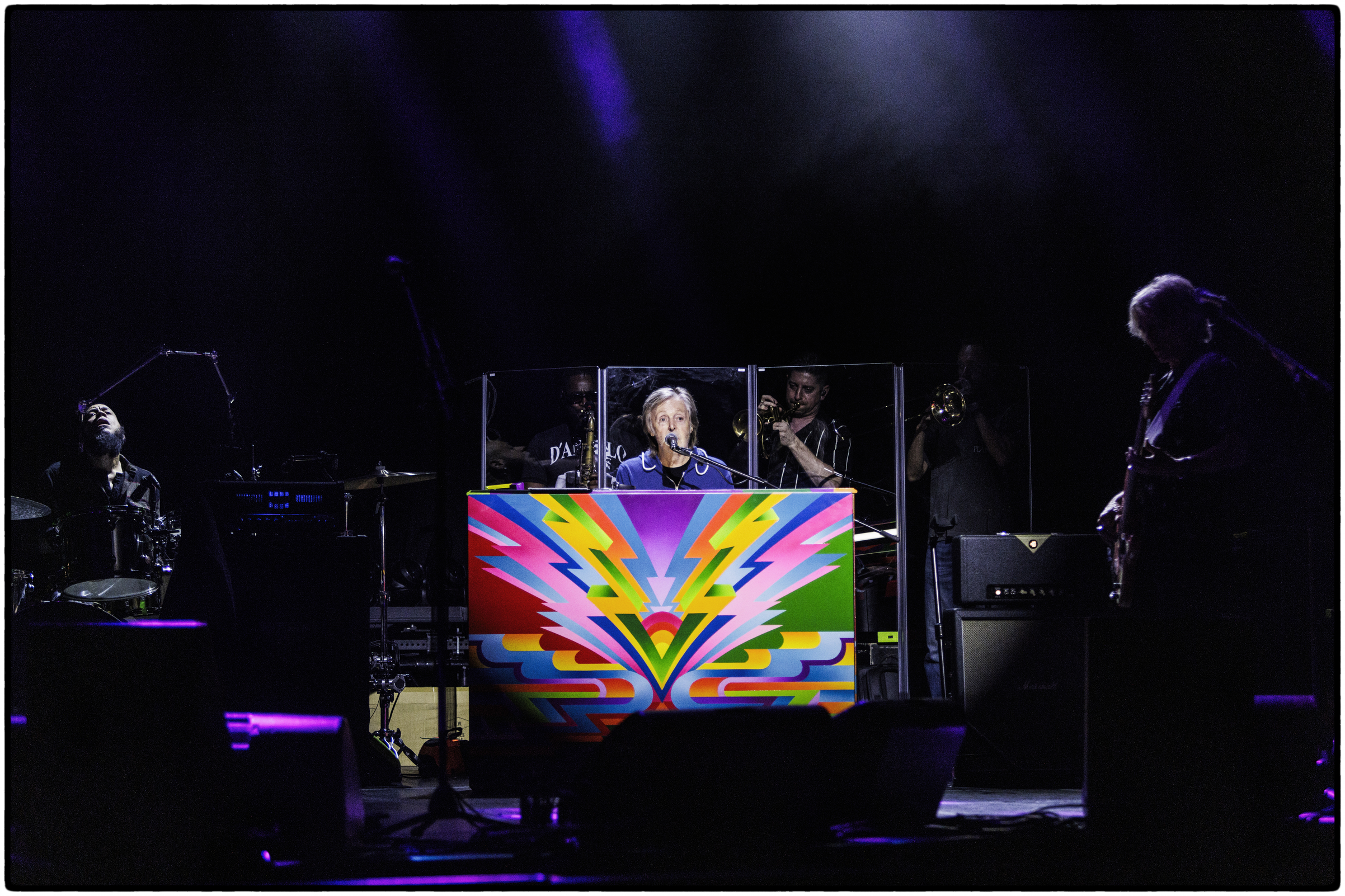 Paul McCartney, seen here during soundcheck, played the first of...