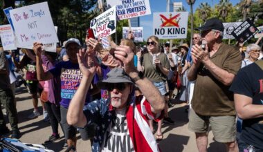 Third ‘No Kings’ protest draws thousands in Sacramento area