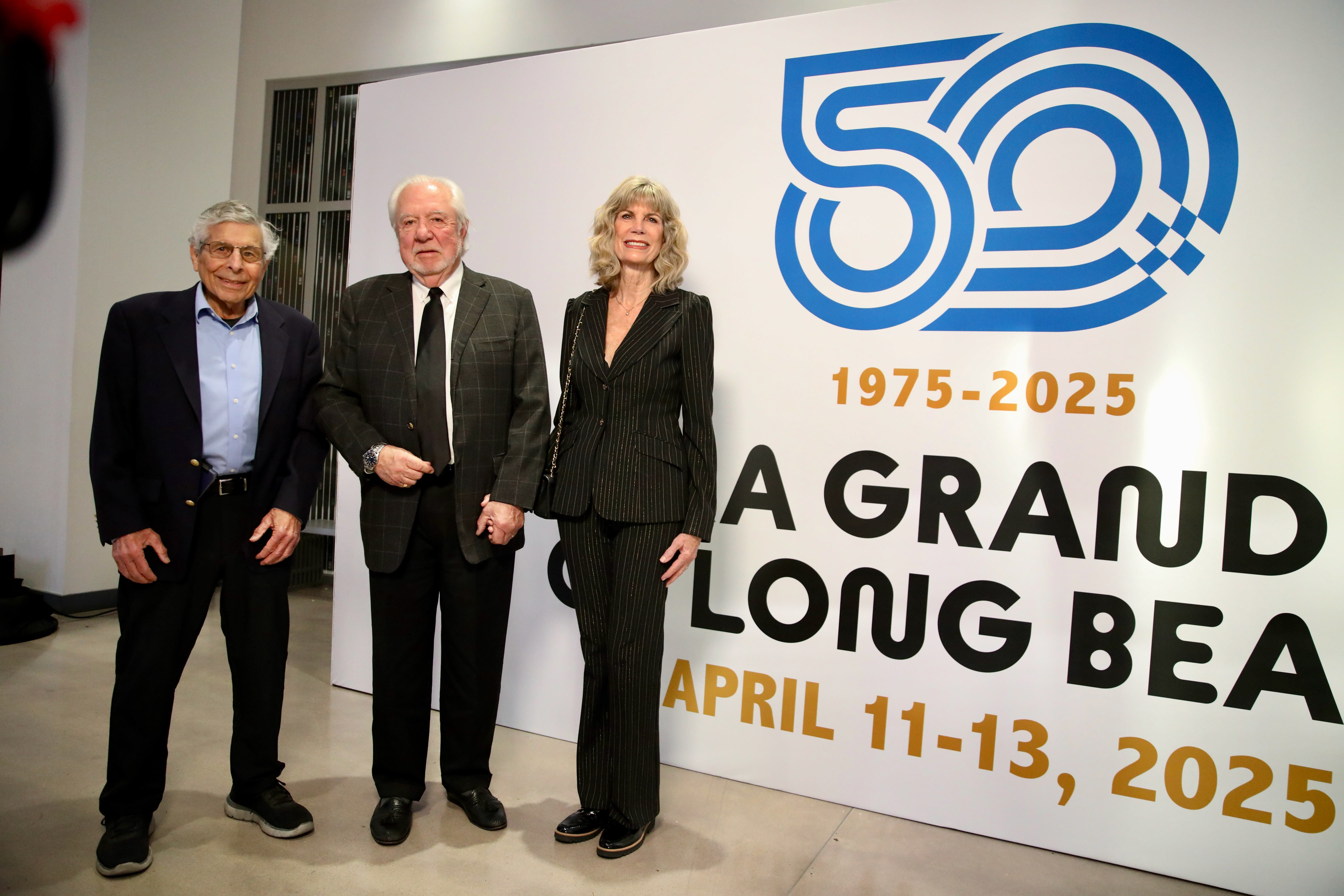 Grand Prix Association President and CEO Jim Michaelian, left, is...