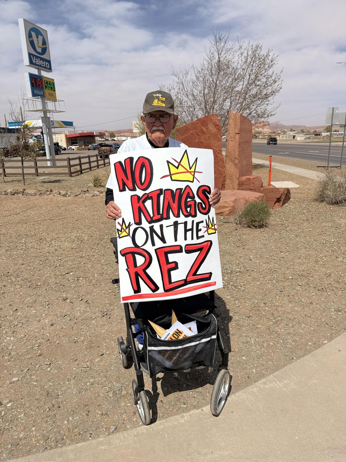 James Parrish Jr., who is a military veteran and tribal elder. 