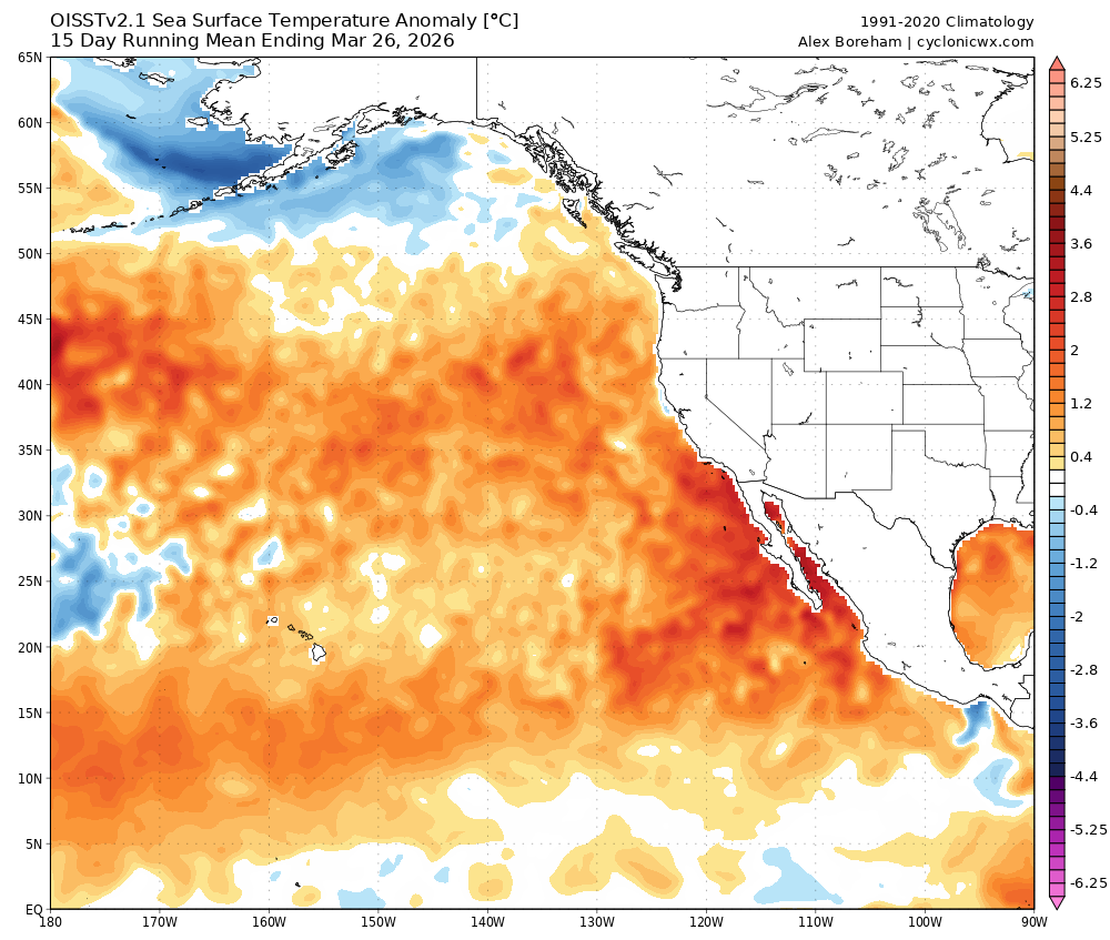 California coastal ocean warming could have critical effects