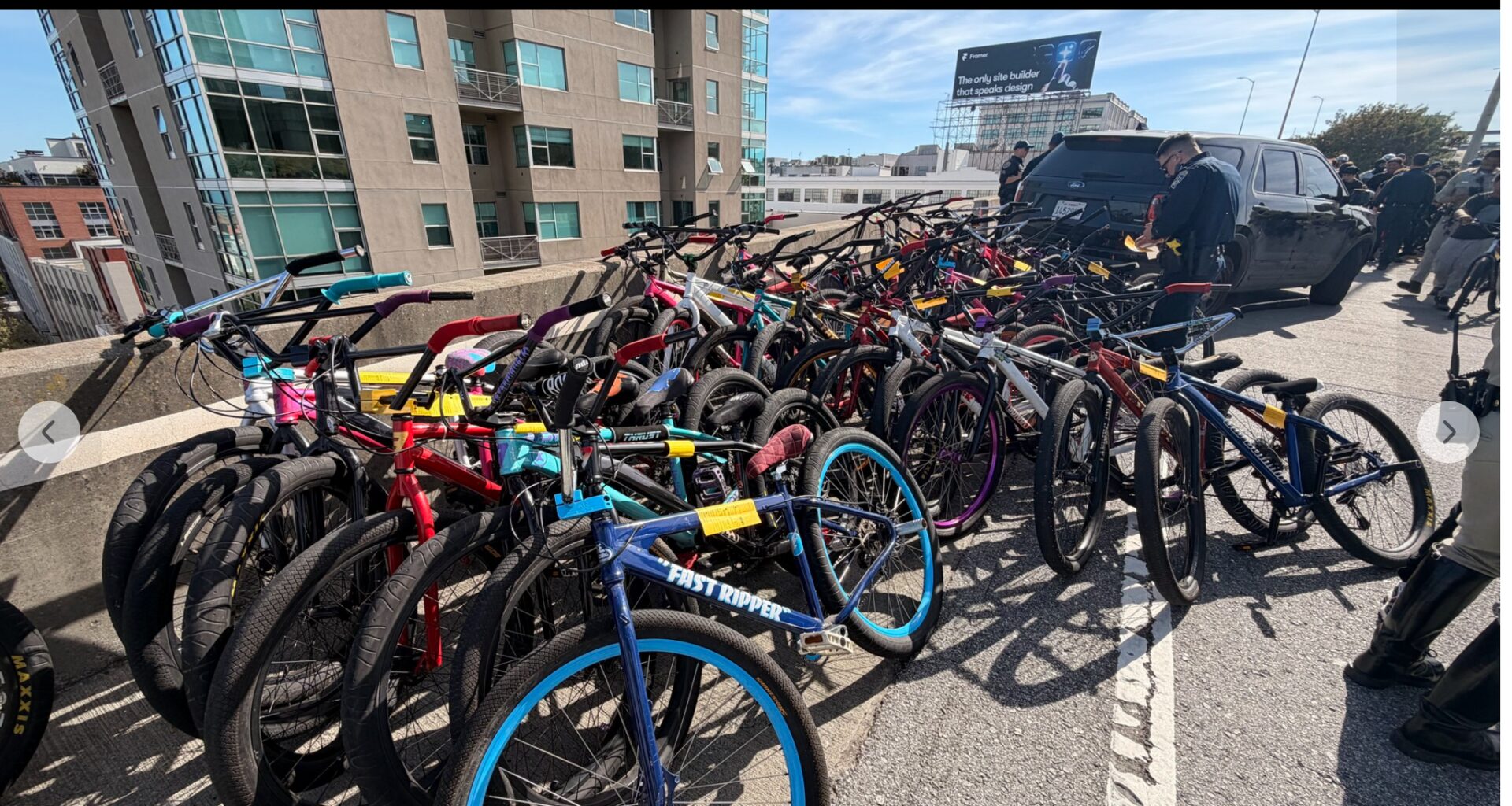 CHP, SFPD thwart attempt by 85 bicyclists to enter Bay Bridge