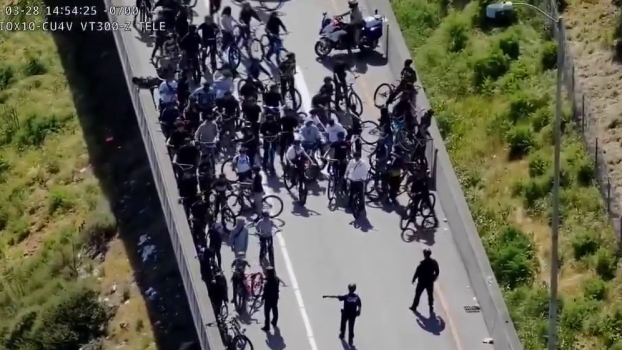 CHP block bicycle takeover of Bay Bridge