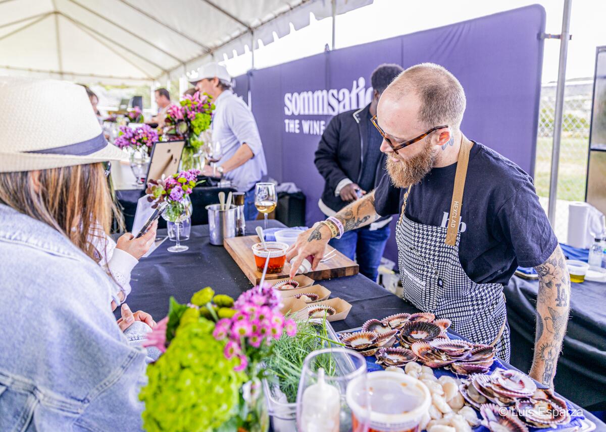 Chef-driven bites are paired with a California wine tasting experience at the California Wine Festival.