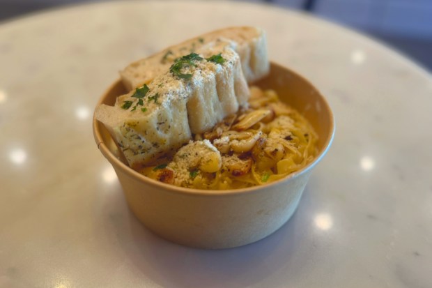 Blizzard pasta from Pasta Viva in Irvine. (Carolyn Burt, SCNG)