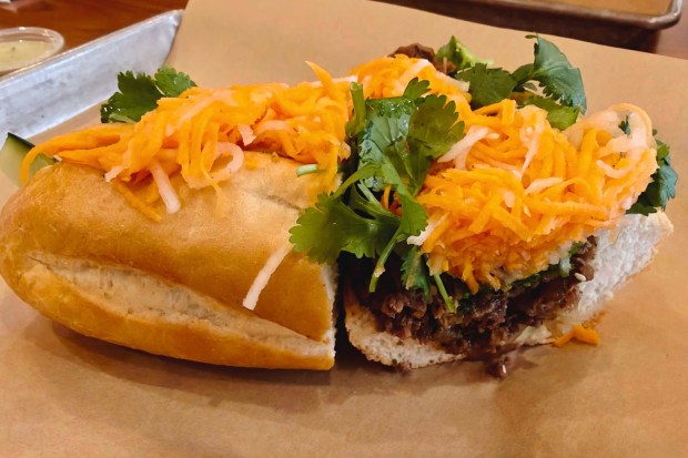The Bulgogi Short Rib Steak Sandwich served at Nguyen's Kitchen in Santa Ana. (Photo by Charlie Vargas, Orange County Register/SCNG)
