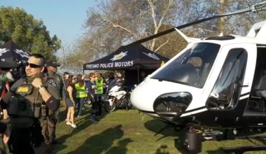Fresno runners get first look at new police helicopter at Support the Blue Run