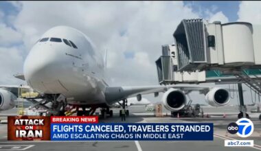Iran live updates: Flight cancellations ripple to Los Angeles - LAX - after Iran attack