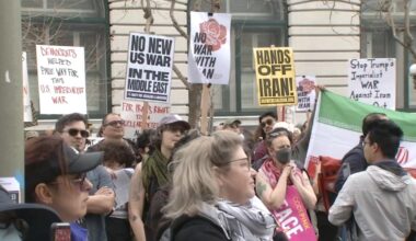 War in Iran: Hundreds rally in San Francisco against attack in Iran, denouncing US and Israel's actions